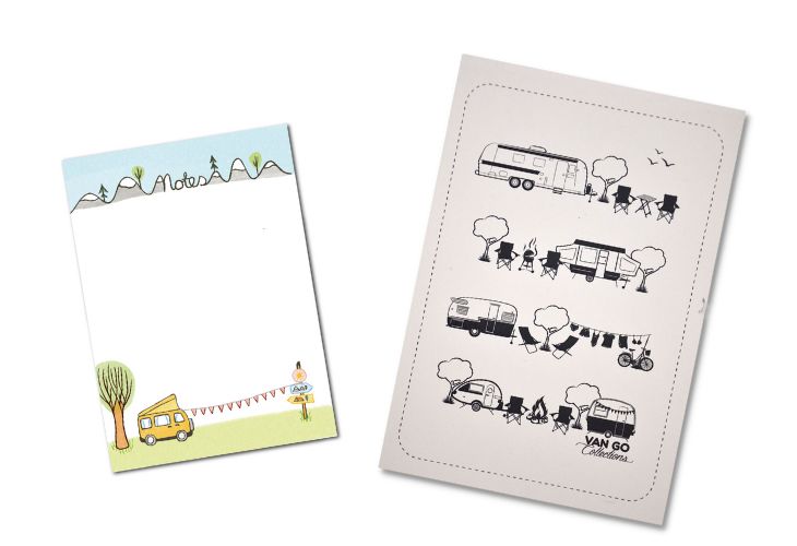 notitieboekje en traveljournal
