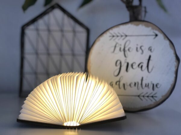 S: 12,5 x 9 cm | M: 16,5 x 12,5 cm | L: 21,5 x 16,8 cm MateriaalHout;Papier InhoudBoek lamp en USB oplaadkabel (1 meter) Type lichtbronLED Type magnetenN52 magneten (verwerkt in het hout) Type batterij2000 mAh (brandduur van 6-8 uur) | Oplaadbaar VerstelmogelijkhedenKantelbaar en draaibaar (360 graden) VoedingstypeUSB