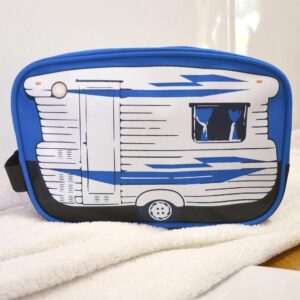 Toilettas caravan blauw - Van Go Collections
