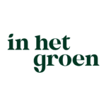 Logo in het groen open camping dag