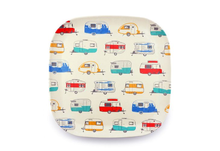 campingservies bamboe retro caravans van go collections